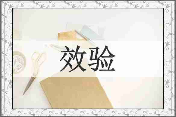效验