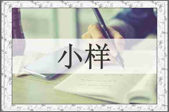 小样