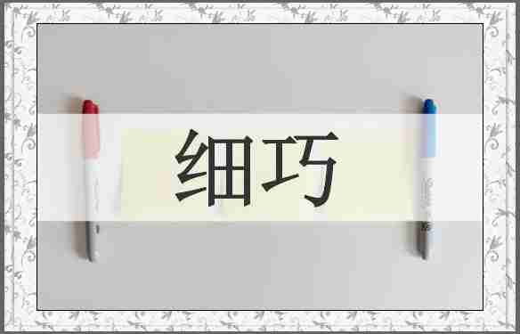 细巧
