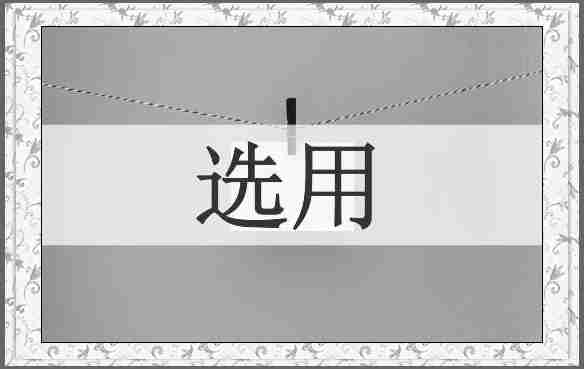 选用