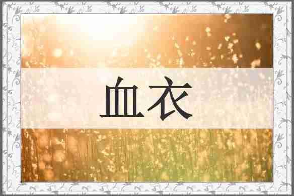 血衣