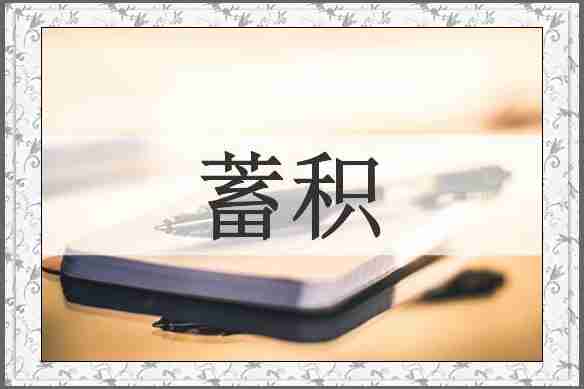 蓄积