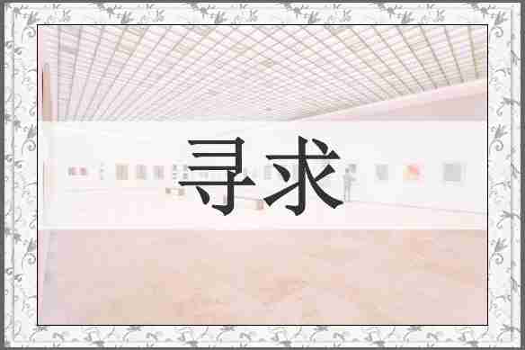 寻求