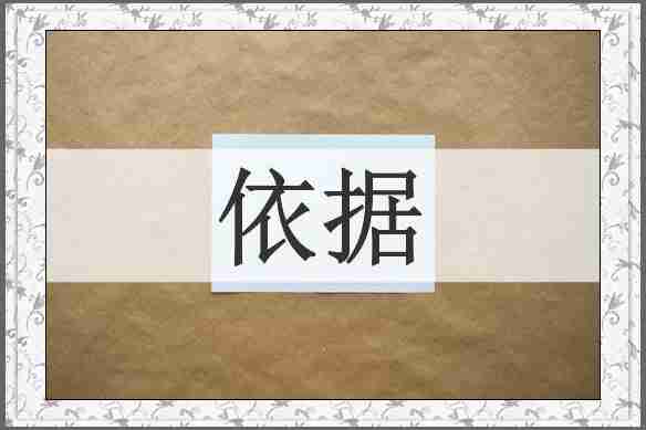 依据