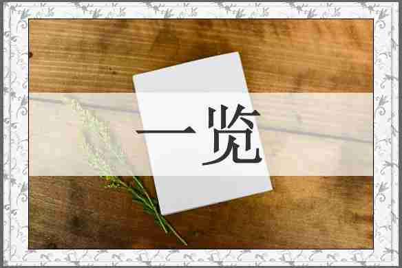 一览