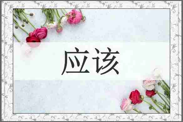 应该
