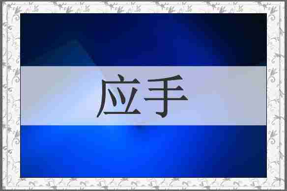 应手
