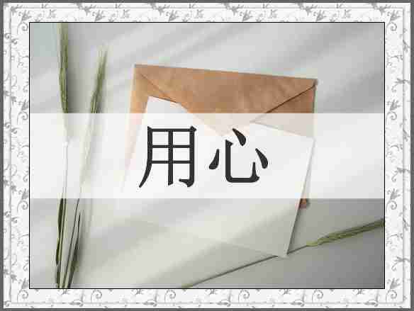 用心