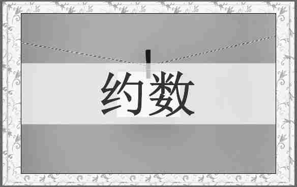 约数