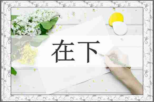 在下