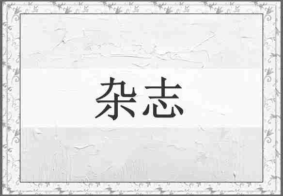 杂志