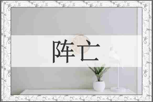 阵亡
