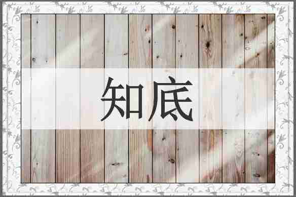 知底