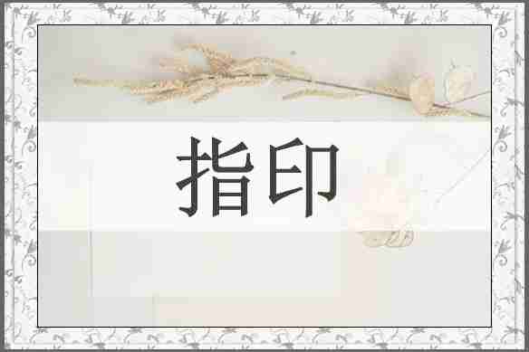 指印