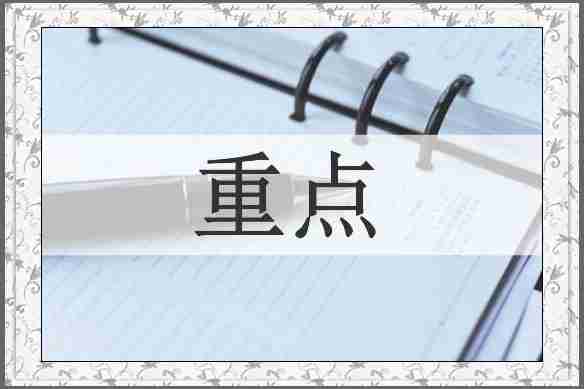 重点