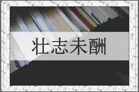 壮志未酬