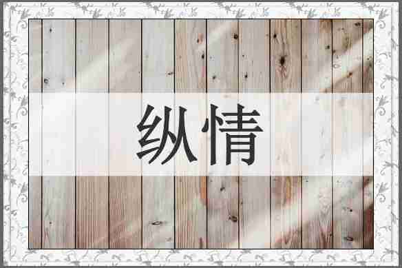 纵情