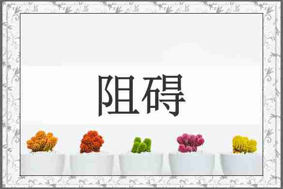 阻碍