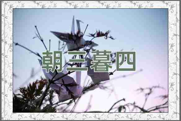 成语朝三暮四